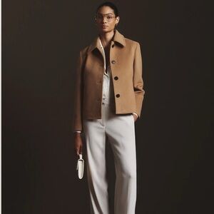 Quince Elegant Stretch Crepe Classic Trouser Pants